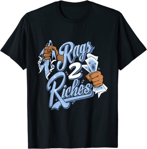 University Blue 4s Sneaker Match Rags 2 Riches To Match Tee Shirt