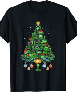 Video Game Controller Christmas Tree For Gamer Tee Shirt