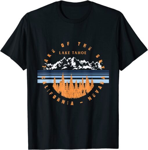 Vintage Lake Tahoe Lake Of The Sky California Nevada Tee Shirt