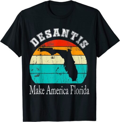 Vintage Trump DeSantis 2024 Election, Make America Florida Tee Shirt