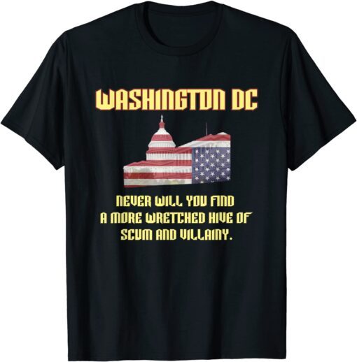 Washington DC Sucks - Political Humor Tee Shirt