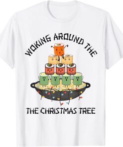 Woking Around the Christmas Tree Anime Kawaii Manga Tee Shirt