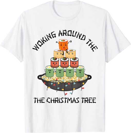 Woking Around the Christmas Tree Anime Kawaii Manga Tee Shirt