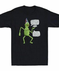 Yer A Wizard Kermit Funny Frog With Gun Meme Tee Shirt