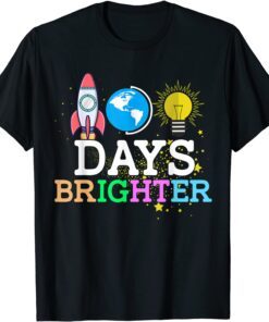 100 Days Brighter - Happy 100th Day Of School Teacher Tee Shirt