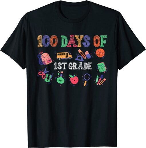 100 Days Of 1st Grade for a 1st Grade Student 2022 Shirt