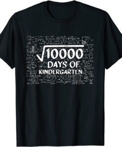 100 Days Of School Kindergarten Math Equation Student Tee Shirt