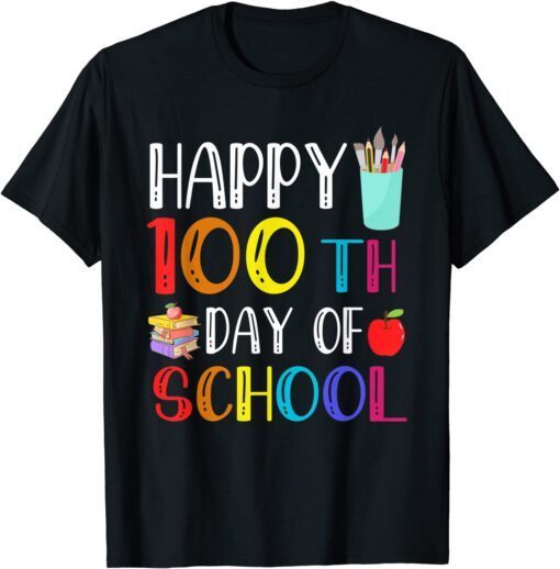 100 Days Of School Teacher And Student Tee Shirt