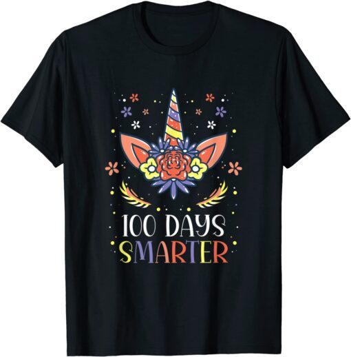100 Days Smarter 100 Days of School Uiconrn Tee Shirt