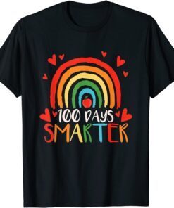 100 Days Smarter 100th Day of School Boys Teachers Tee Shirt