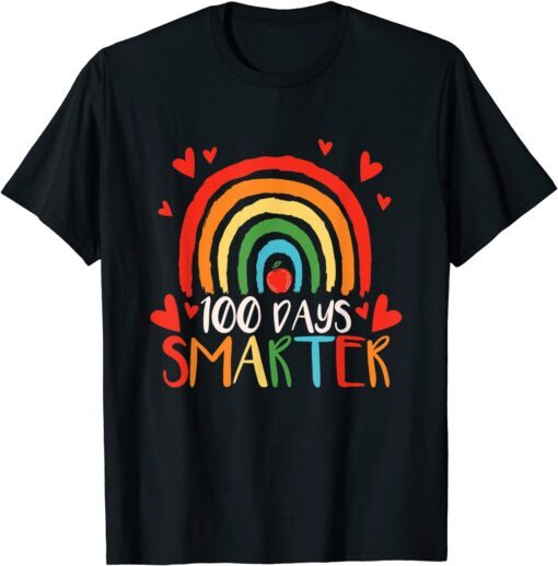 100 Days Smarter 100th Day of School Boys Teachers Tee Shirt