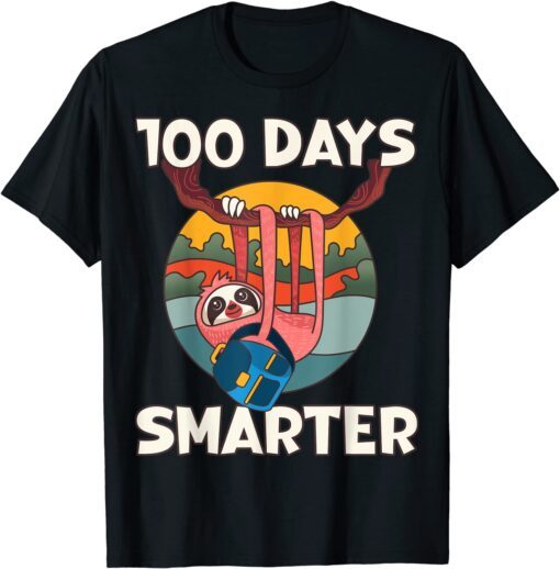 100 Days Smarter School 100 Days Of School Tee Shirt