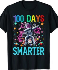 100 Days Smerter-Stars Space Dabbing Students T-Shirt