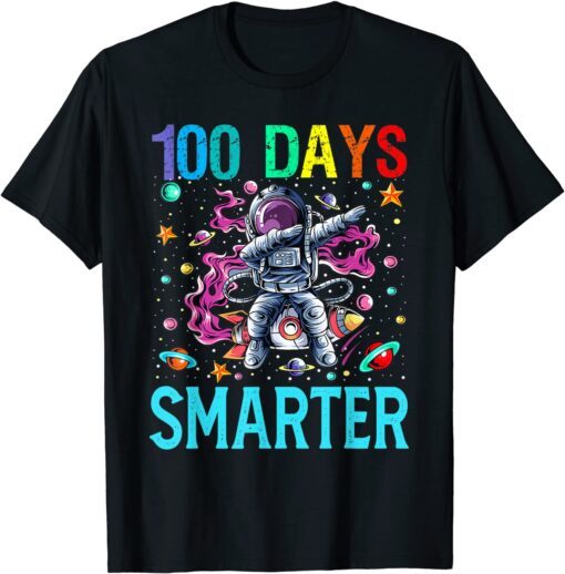 100 Days Smerter-Stars Space Dabbing Students T-Shirt