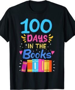 100 Days of School Teacher Student Reading Tee Shirt