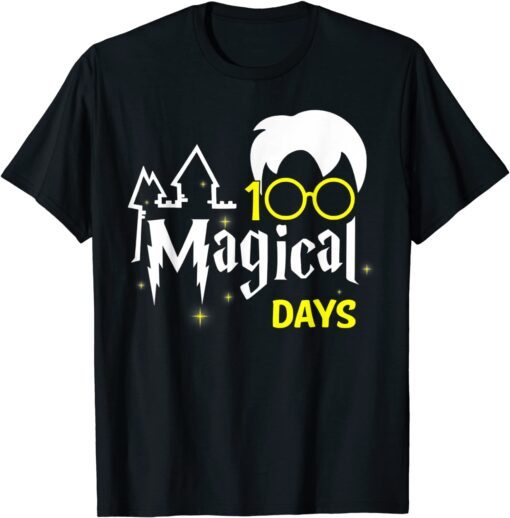 100 Magical Days Wizard 100th Days Of School Teacher Tee Shirt