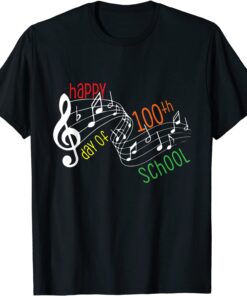 100th Day Of School Music Teacher - 100 Days Musician Tee Shirt