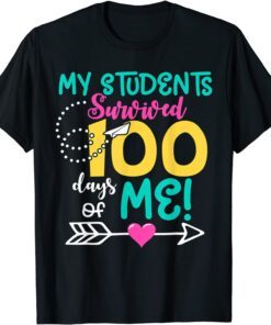 100th Day of School My Student Survived 100 Days Of Me Classic Shirt
