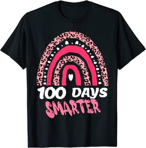 100th Day of School Teacher 100 days smarter Tiger Tee Shirt