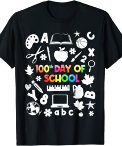 100th Day of School Teachers Child Happy 100 Days Tee Shirt