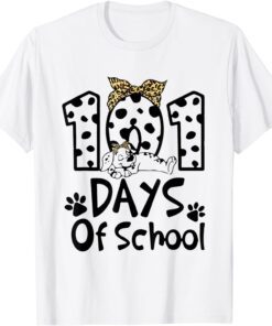 101 Days Of School Smarter Dalmatian Dog Teacher Tee Shirt