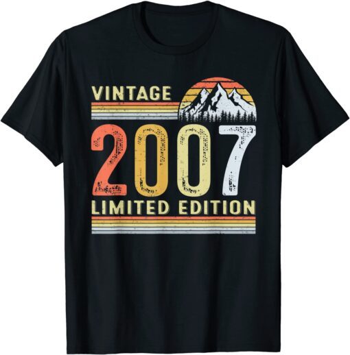 15 Year Old Vintage 2007 Limited Edition 15th Birthday Tee Shirt