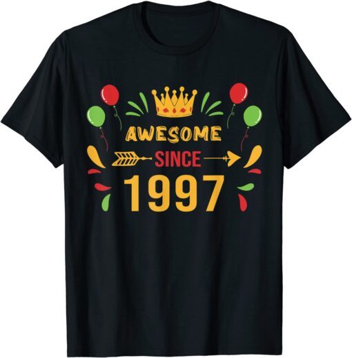 1997 25th birthday, Its my Birthday 25th Birthday Crown Bday Tee Shirt