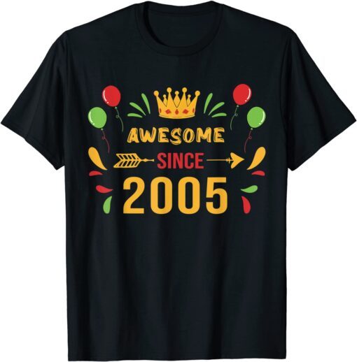 2005 17th birthday, Its my Birthday 17th Birthday Crown Bday Tee Shirt