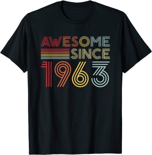 59th Birthday Vintage 1963 Made in 1963 Awesome Since 1963 T-Shirt