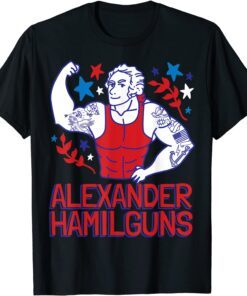 Alexander Hamilguns Hamilton 4th Of July Gym Instructor Tee Shirt