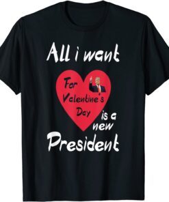 All I Want For My Valentine's Day Is A New President Tee Shirt