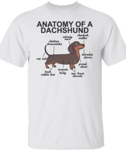 Anatomy Of A Dachshund Tee Shirt