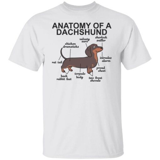 Anatomy Of A Dachshund Tee Shirt