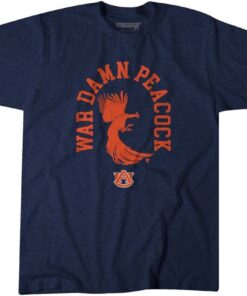 Auburn Basketball: War Damn Peacock Tee Shirt