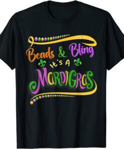 Beads And Bling It's A Mardi Gras Thing Tee Shirt