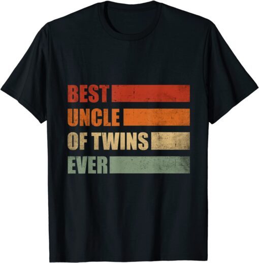 Best Uncle of Twins Pregnancy Announcement Tee Shirt