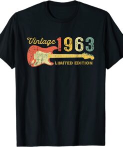 Best of 1963 Birthday - Guitar lovers 59th Birthday Tee Shirt