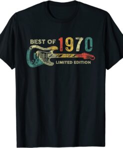 Best of 1970 Birthday - Guitar Player 52th Birthday Tee Shirt