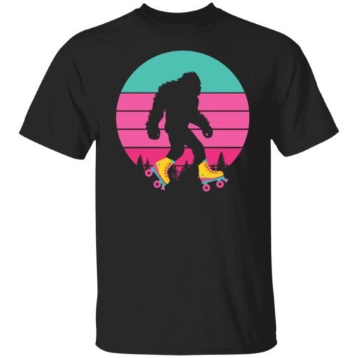 Bigfoot Roller Skates Rollerblade Shoes Tee shirt