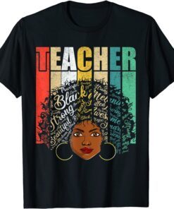 Black Melanin Teacher Women Apparel African American Dashiki Tee Shirt