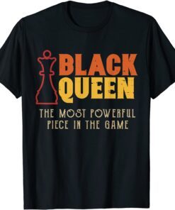 Black Queen Most Powerful Chess African American Tee Shirt