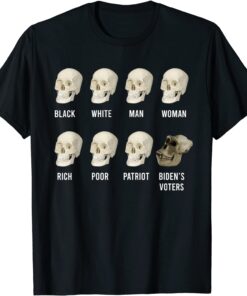 Black White Man Woman Rich Poor Patriot Biden's Voters T-Shirt