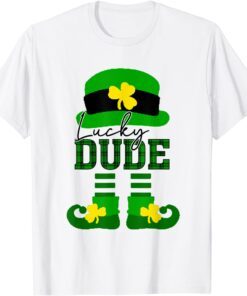 Boys Kids Lucky Dude Green Buffalo Cute leprechaun Hat Shoes Tee Shirt