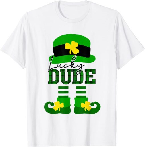 Boys Kids Lucky Dude Green Buffalo Cute leprechaun Hat Shoes Tee Shirt