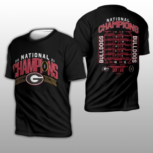 Bulldogs 2021 National Champions Tee Shirt