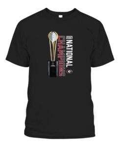 Bulldogs 2021 National Champions Trophy Tee Shirt