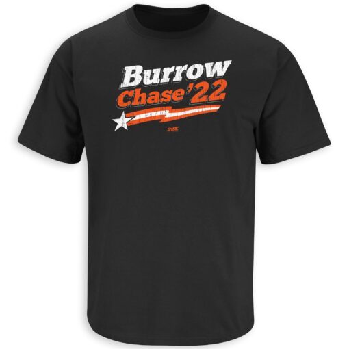 Burrow - Chase '22 Cincinnati Pro Football Tee Shirt