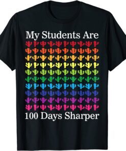 Cactus Succulents My Students Are 100 Days Sharper Tee Shirt