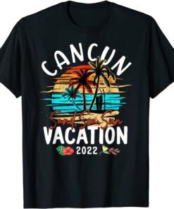 Cancun Mexico Vacation 2022 Matching Family Group Tee Shirt