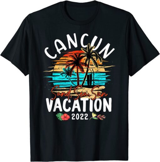 Cancun Mexico Vacation 2022 Matching Family Group Tee Shirt